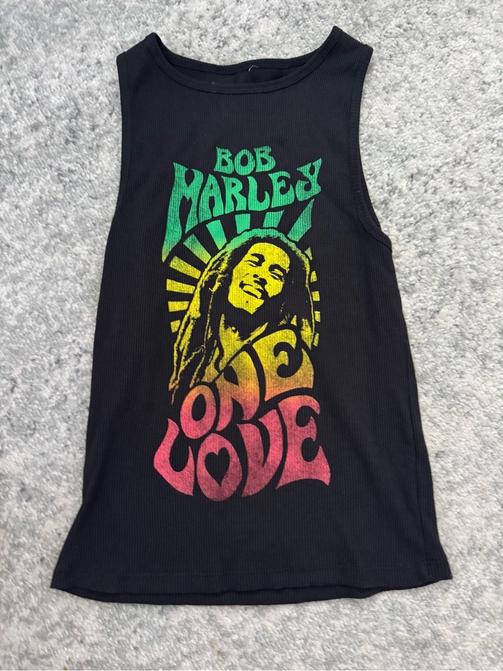 Bob Marley 'One Love' Black Graphic Tank